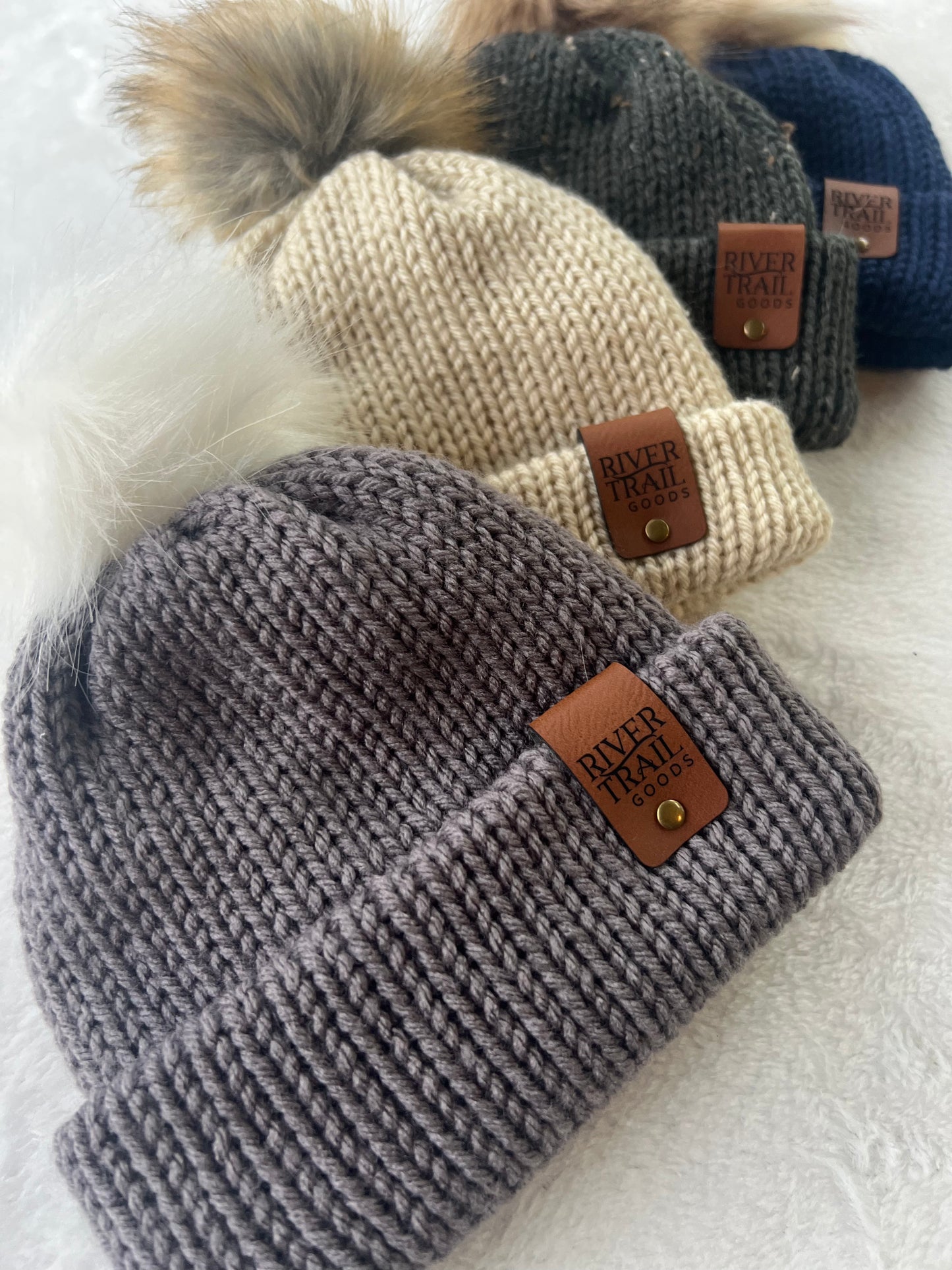 Lancaster Beanies with PomPoms